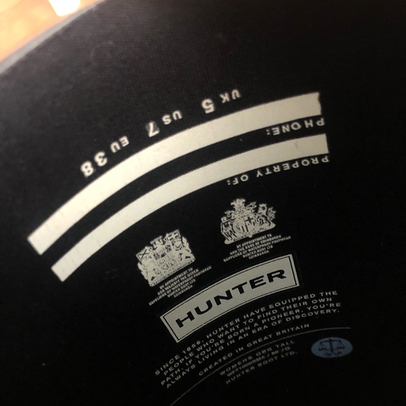 Hunter Original Tall Black Wellington Boots - Picture 5 of 5